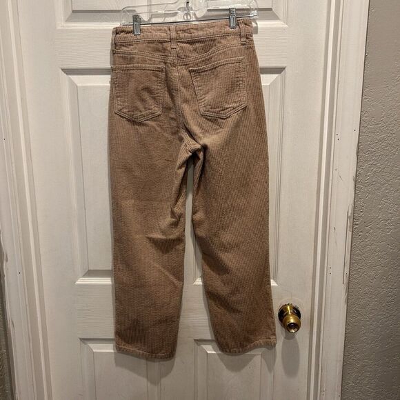 SO Women's High Rise Straight Stretch Pull On Corduroy Pants Beige Size 7/28 - Picture 6 of 6